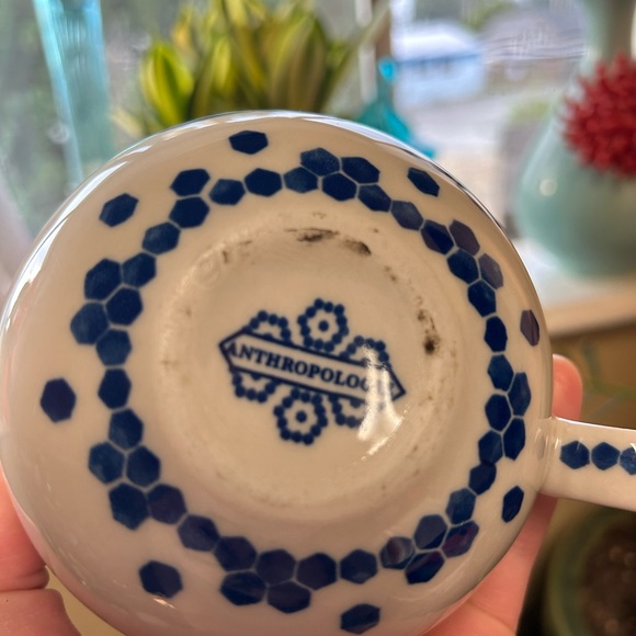 EUC Anthropologie Tile Mug - Picture 2 of 3